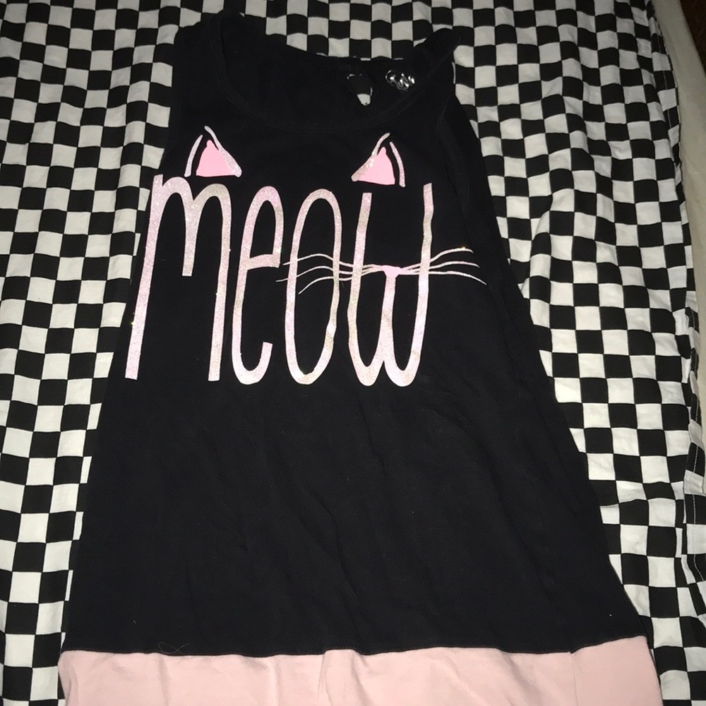 Meow tank top